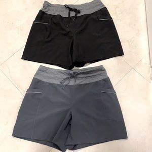 RBX set of 2 performance exercise shorts.